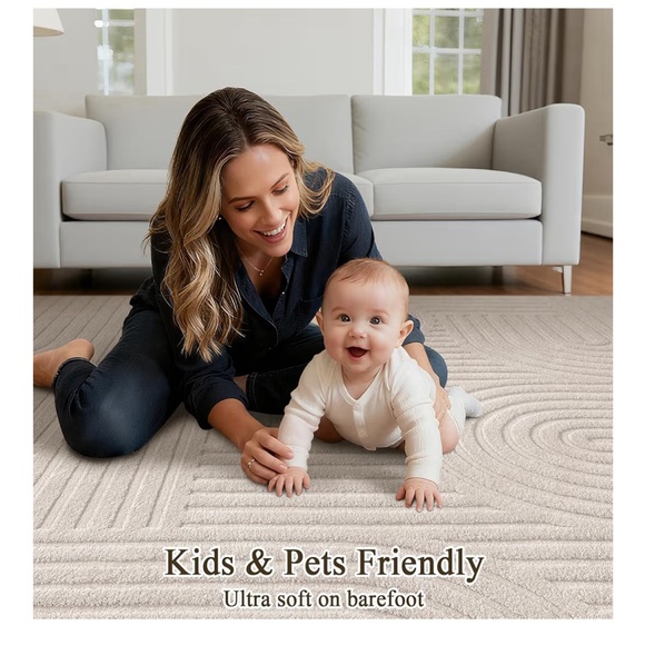 Modern Geometric Area Rug - Picture 6 of 6